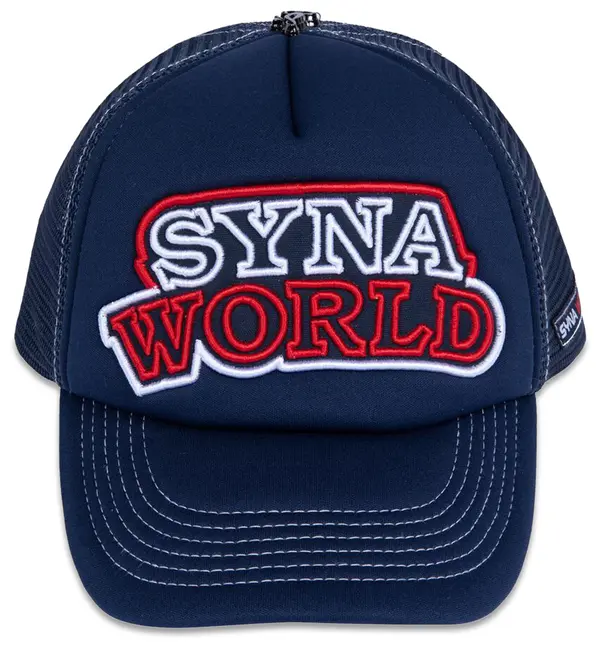SynaWorld Syna Workwear Trucker Cap Blu Navy Pomodoro SynaWorld Syna Workwear Trucker Cap Blu Navy Pomodoro