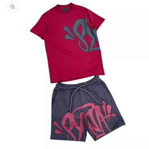 SynaWorld Syna Logo ShortSet Rosso Nero