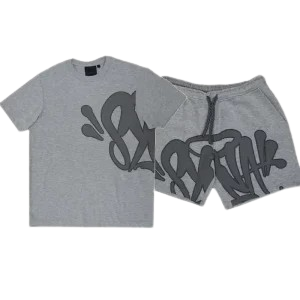 SynaWorld Syna Logo ShortSet Grigio
