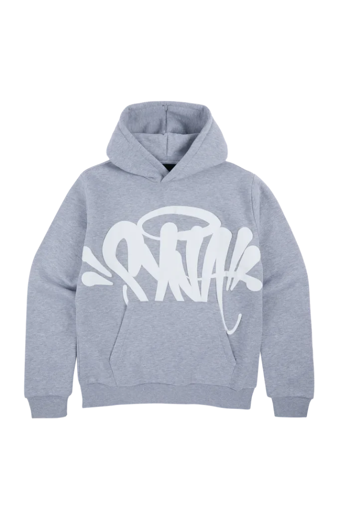 Team Syna Felpa Grigio Melange Bianco